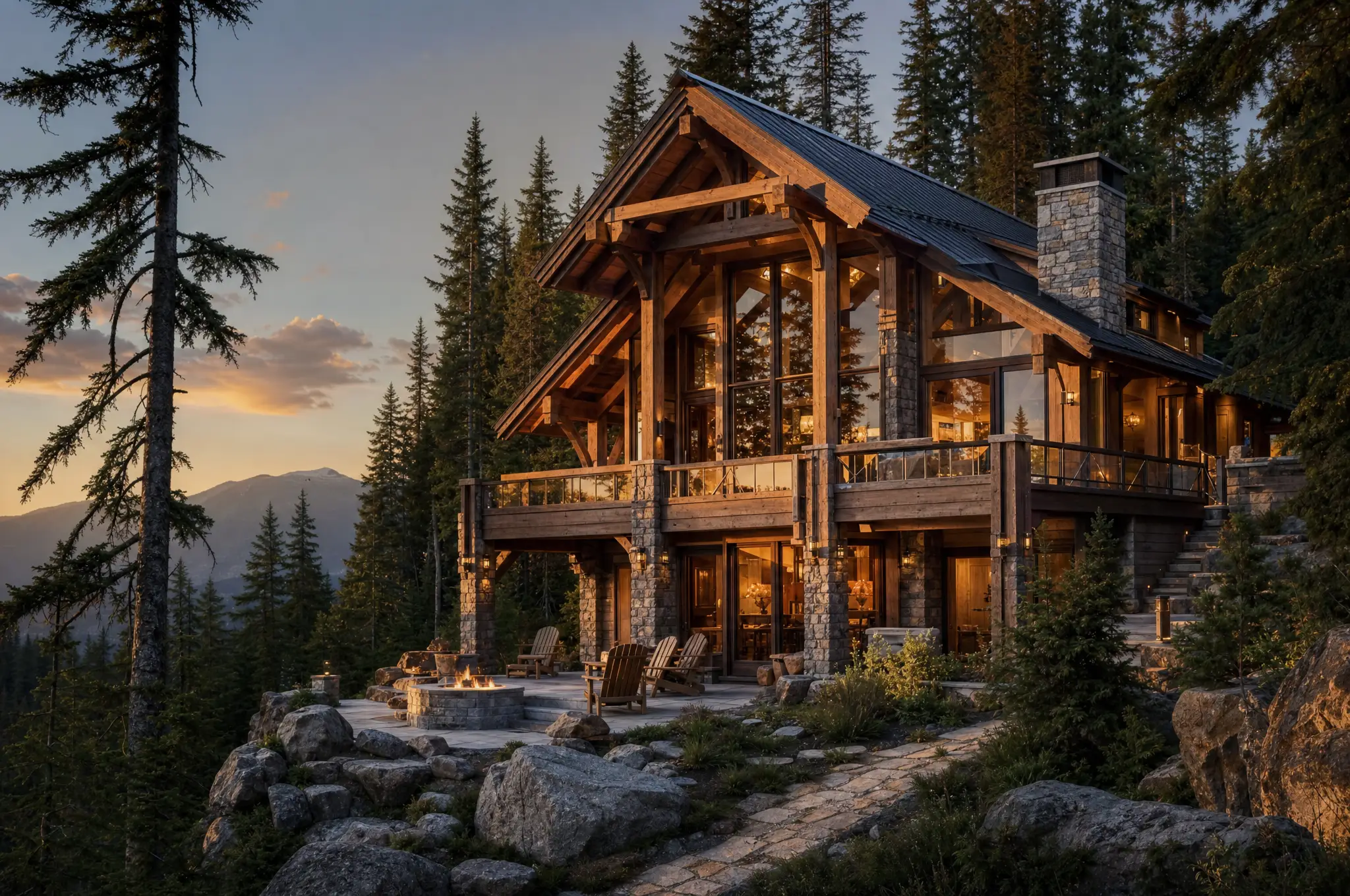 Timber home in the Sea-to-Sky corridor